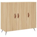 vidaXL Skjenk sonoma eik 90x34x80 cm konstruert tre