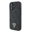 Guess iPhone 16 Crossbody Deksel med Strass og Metallogo - Svart