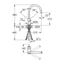 Grohe Vento C Pullout Kjøkkenkran Krom