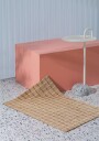 Heymat Grid Chocolate Strawberry dørmatte 85x115 cm