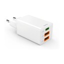 Hama 45 W Mini 3 ports GaN lader hvit