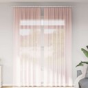  Voilegardiner med hemper 2 stk lyserosa 140x260 cm 8721158552969