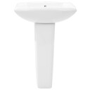 vidaXL Servant frittstående sokkel keramisk hvit 580x470x200 mm