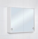 Skåform Skåform Polar 8 Baderomsskap 550 x 525 x 140 mm, svart forkant, Baderom