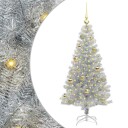  Juletre med 150 LED med stativ sølv 120 cm PET