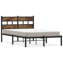  Sengeramme i metall uten madrass røkt eik 120x200 cm 8721158376404
