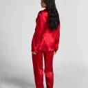 Hunkemöller Pj Ls Satin Minimal - Red - L