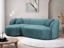 Rylian 3 seters sofa med divan   turkis