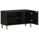  TV benk svart 80x33x46 cm konstruert tre
