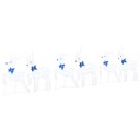  LED Reinsdyr 6 pcs Hvit 45 x 19 x 65 cm stoff