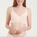 Sloggi BH ZERO Microfibre 2.0 Bralette Krem Medium Dame