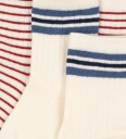 Konges Sløjd Sokker - 2-pack - Off White - Konges Sløjd - 17/18 - Sokker Beige Blå Hvit Rød