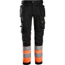 Snickers Workwear 6234 Arbeidsbukse svart/oransje Svart/Oransje, Klær