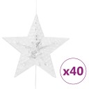 vidaXL Eventyrlysgardin stjerner 200 LED blå 8 funksjoner