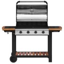 Mustang Greenville 4 Gassgrill med 14 kW Effekt og Støpejernsrister