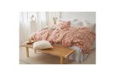 Dynetrekksett Enkeltseng 2 deler Pomegranate   Peach