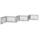Vidaxl Foldbar Hundegitter Med Stativer 6 Stk. Grå Sonoma 602 cm