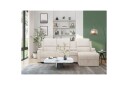 Reclinersofa med hjørne Loft24 Hjørnesofa 3 seter Loft24 Dallas Vit Höger  