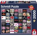 Schmidt Puzzles Jigsaw Puzzle 2000 brikker Blomsterhilsen
