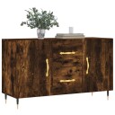 vidaXL Skjenk røkt eik 100x36x60 cm konstruert tre
