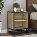  Nattbord 2 stk sonoma eik 40x31x50 cm konstruert tre og metall 8721102837616
