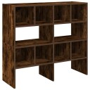  Skostativer 2 stk stablebar røkt eik 89,5x30x40 cm 8721158577276