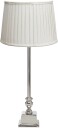 PR Home Linné bordlampe Krom/offwhite skjerm 66 cm Grå