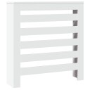Radiatordeksel hvit 78x20x82 cm konstruert tre