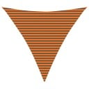  Solskygge seil Oransje og Brunt 4,5 x 4,5 x 4,5 m