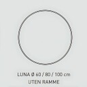 Sanipro Luna Rundt Speil Uten Ramme 80cm