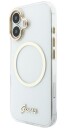 Guess IML Script Metal MagSafe Case (iPhone 17) Rosa
