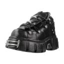 New Rock Dame Sko Svart 44 EU,