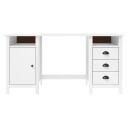 vidaXL Skrivebord Hill hvit 150x50x74 cm heltre furu