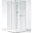 Contura Next NKH dusjkabinett 90x90 cm, hvit profil, klart glass white 90 x 90 cm