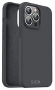SiGN Liquid Silikondeksel for iPhone 15 Pro Max Svart