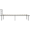 vidaXL Sengeramme grå metall 90x200 cm