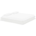 vidaXL Sengeramme hvit heltre 200x200 cm