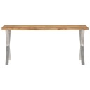  Benk med naturlig kant 105 cm heltre akasie 8721012364837