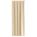  Gardiner med gardiner 2 pcs Krem Polyester