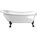 Westerbergs Frittstående Badekar Sofia 1530 Sorte Føtter Hvit 153x67cm