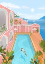 Summer Zen Poster Plakat / 30x40cm