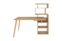 Andifli Skrivebord 55x146,4x133 cm med oppbevaring   Eik