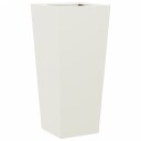 Plantekasse hvit 35x35x75 cm stål