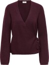 JDY Jdysuper Becky L/S Wrap Cardi Knt Noos   DECADENT CHOCOLATE   M