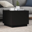  Salongbord med LED-lys svart 50x50x40 cm 839869