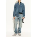 Versace Herre Skjorter Blå 2XL,