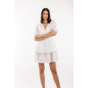 Felippa Dress White L Short lace dress
