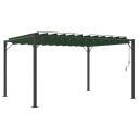  Uteplass med skråtak grønn 3 x 4 x 2,14 m Stoff og Aluminium