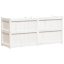 Hageplantekasse hvit 150x50x70 cm heltre furu