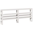  Hodegavl med hyller hvit 200 cm heltre furu 8721102853487
